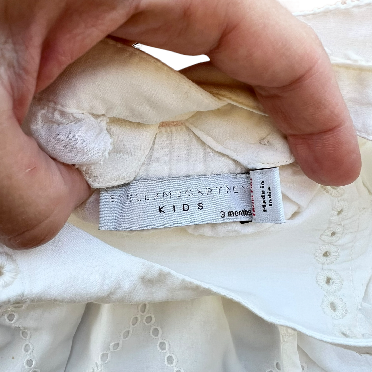 Abito salopette sangallo con coulotte Stella McCartney - 3/6 mesi