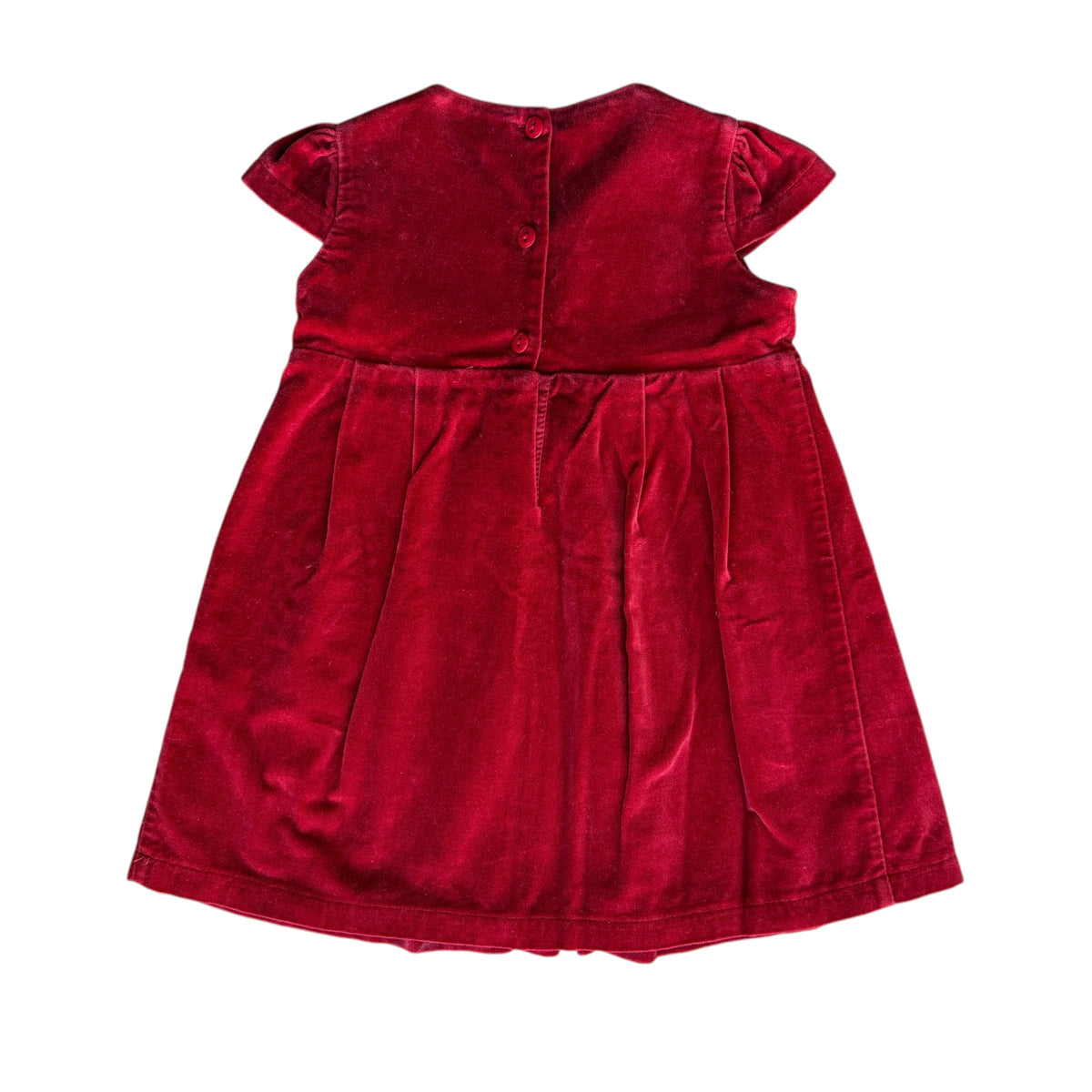 Abito velluto rosso Alligalli - 18 mesi