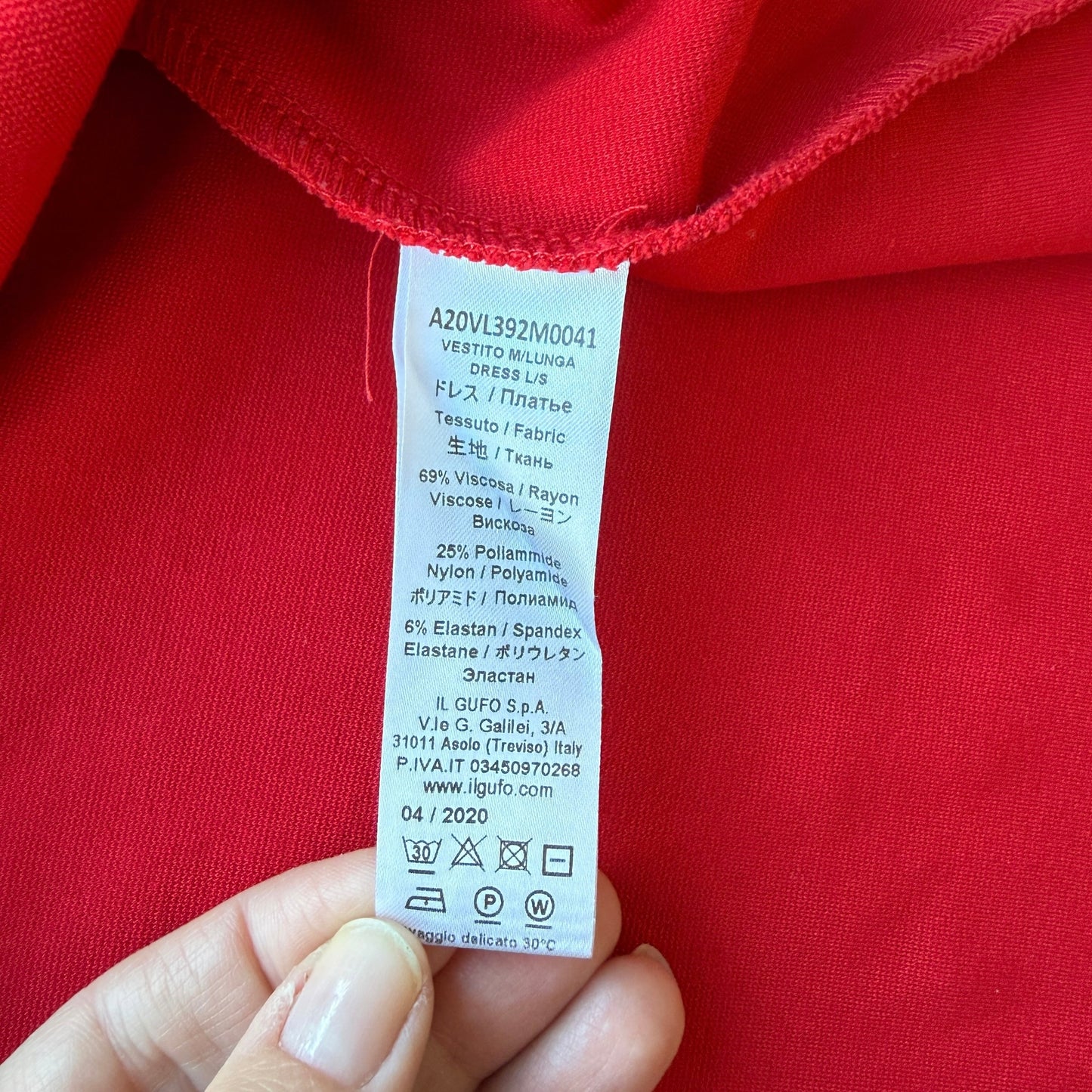 Abito rosso Il Gufo - 6 anni