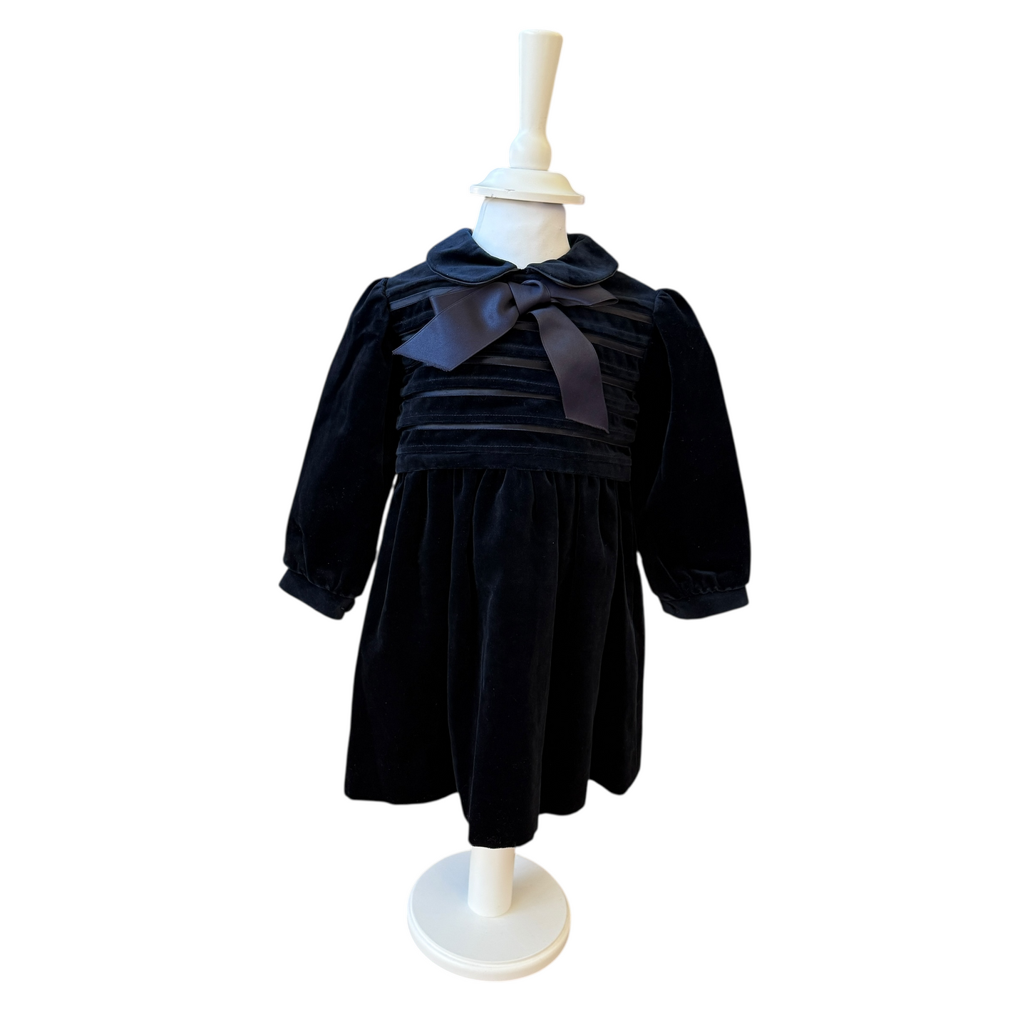 Abito velluto blu notte Aletta - 9/12 mesi
