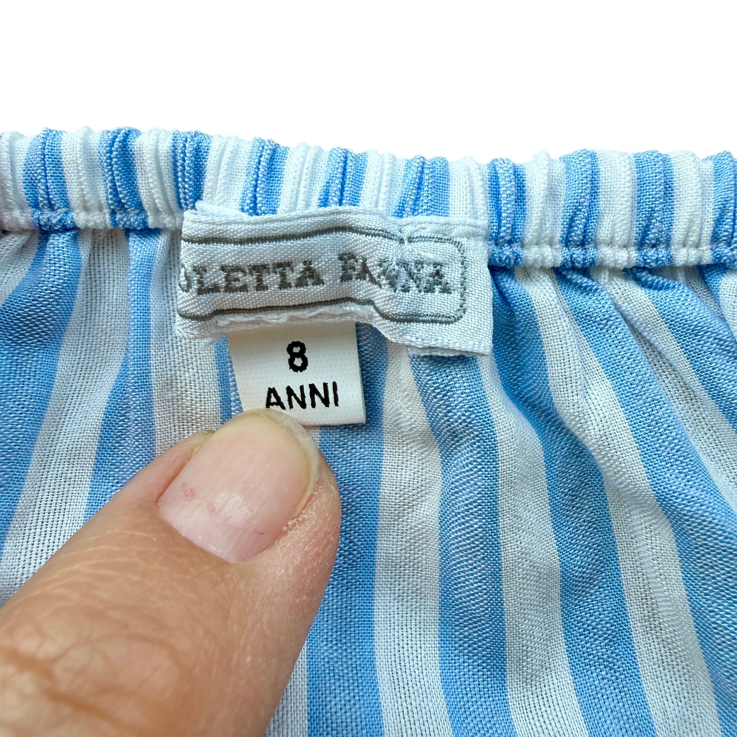 Blusa cotone righe Nicoletta Fanna - 8 anni