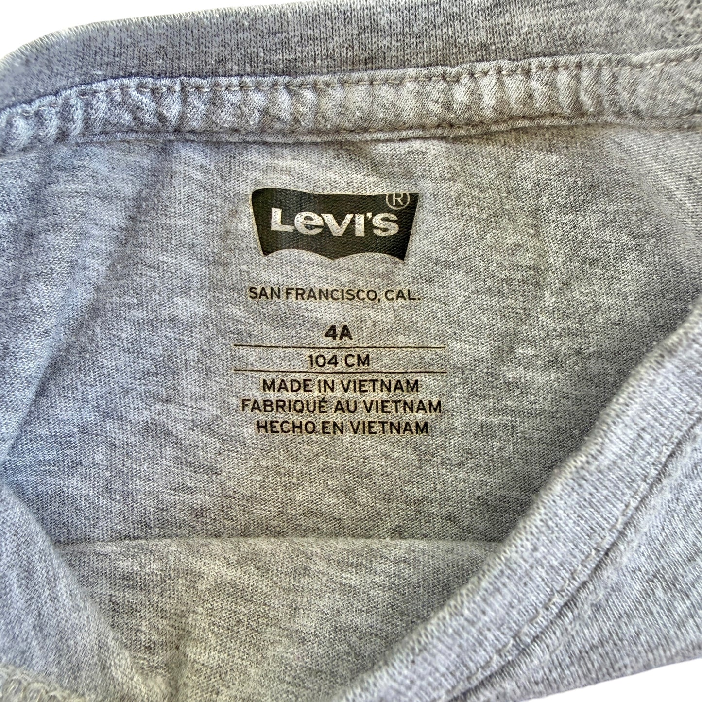 T-shirt grigio melange Levis - 4 anni