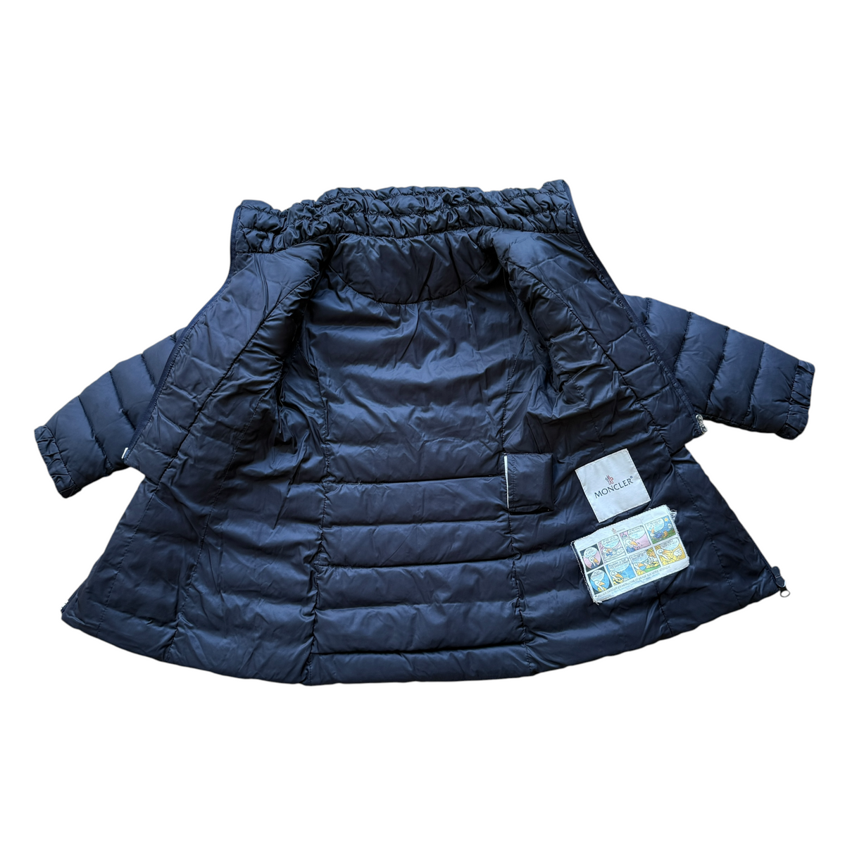 Moncler down jacket with logo on the back - 12/18 months