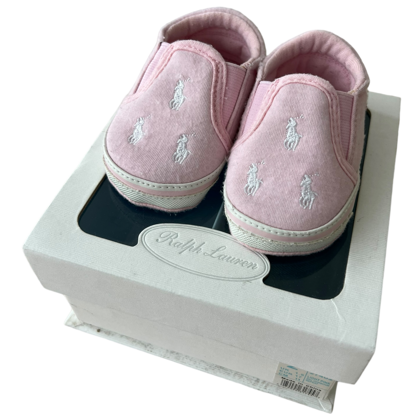 Scarpe Slip on Ralph Lauren rosa - numero 17