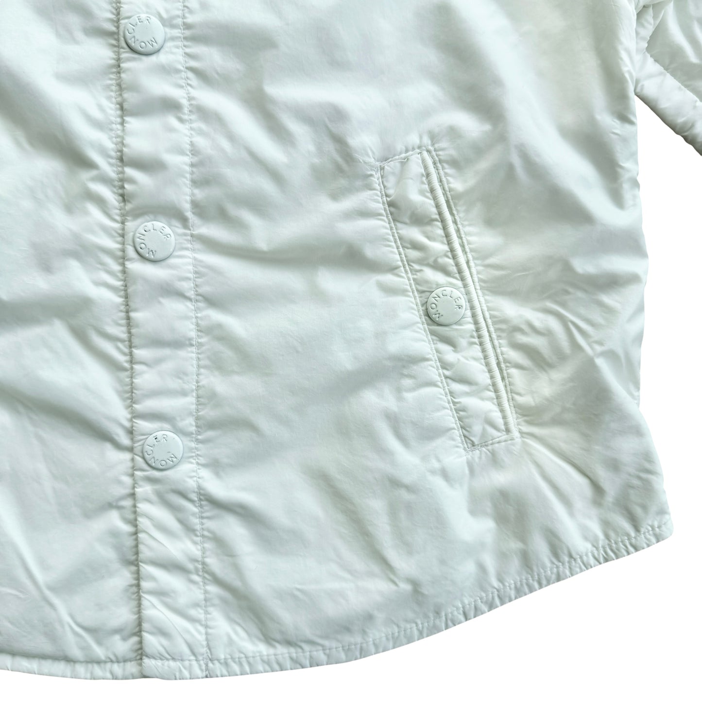 Giacca bianca modello camicia Moncler - 2 anni