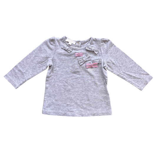 T-shirt manica lunga con fiocchi Gucci - 6/9 mesi