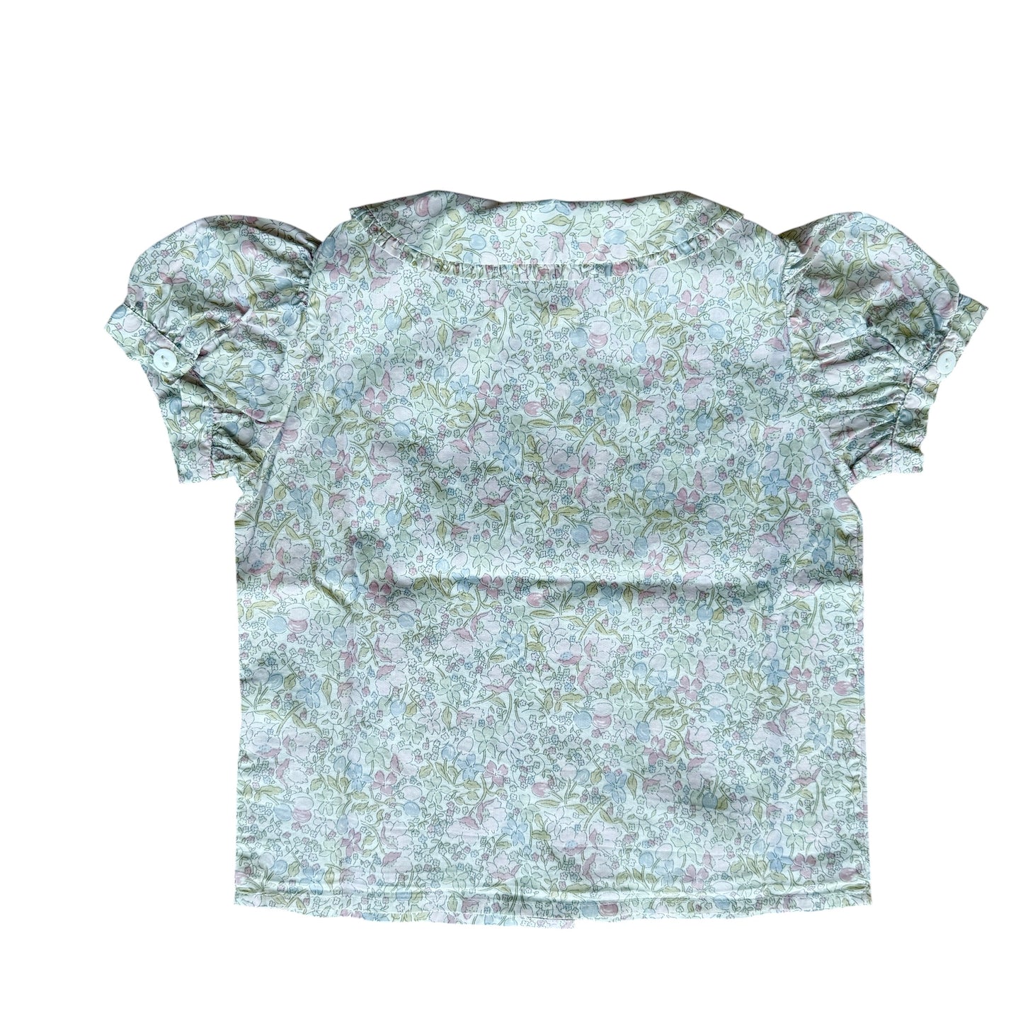 Camicia manica corta liberty Nicoletta Fanna - 12 mesi