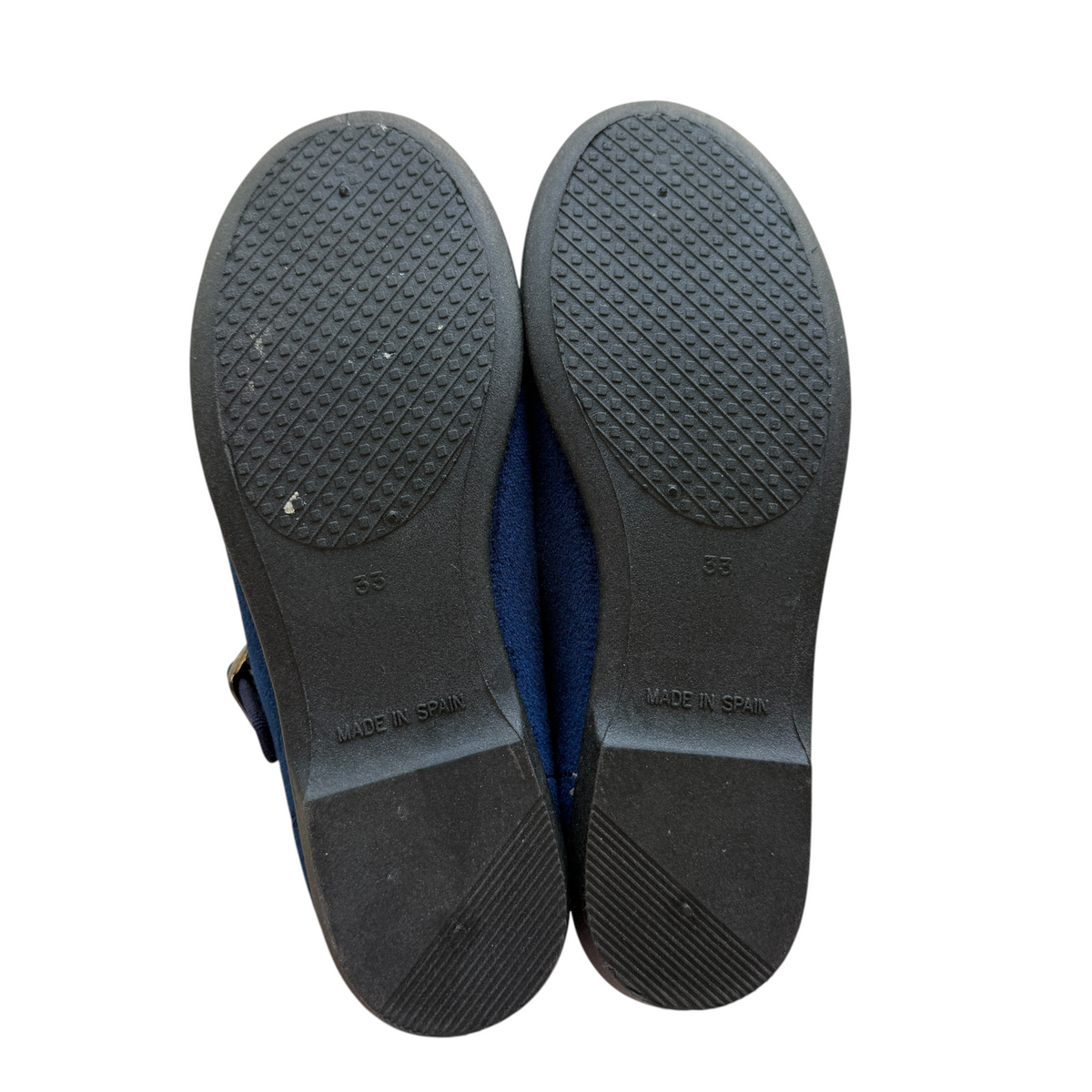 Ballerine Mary Jane velluto con fiocco staccabile blu notte Lola Palacios NUOVE - numero 33