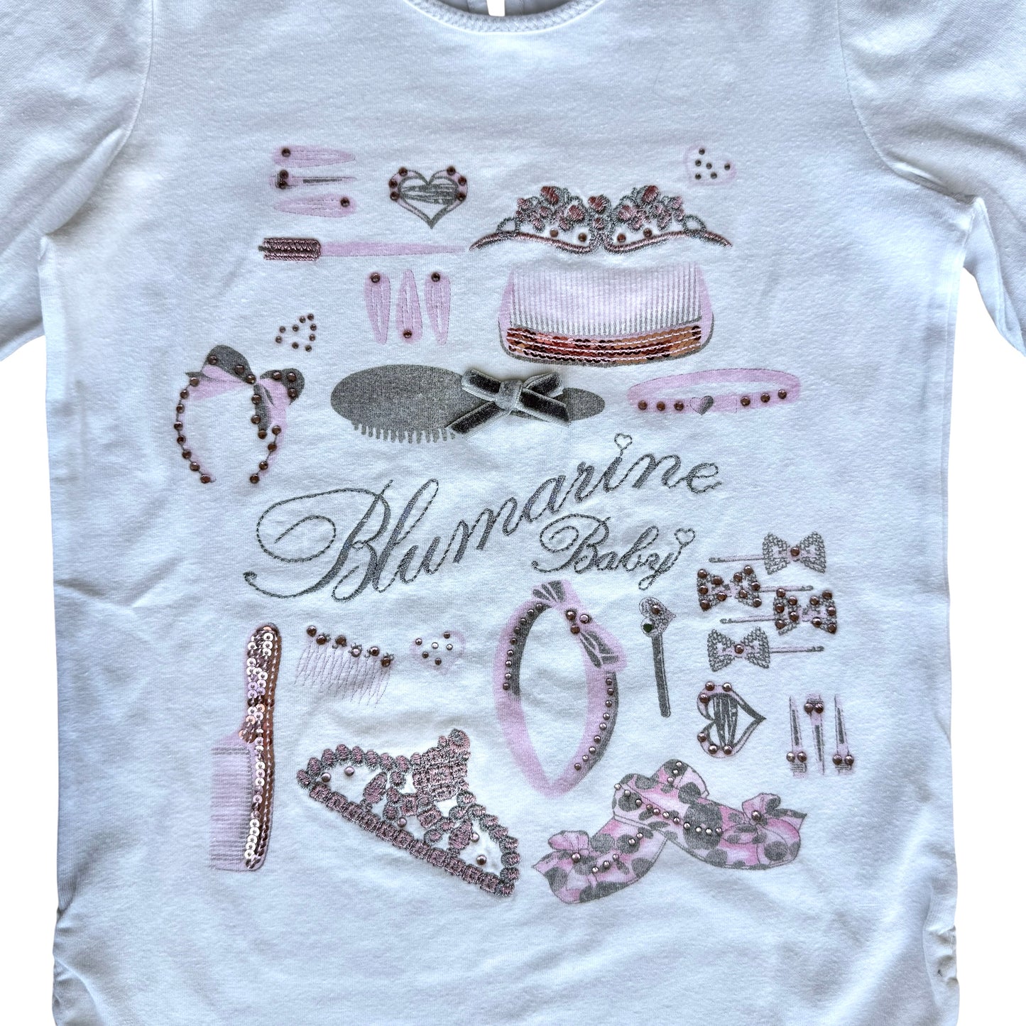 Maglia manica lunga con strass Blumarine - 4 anni