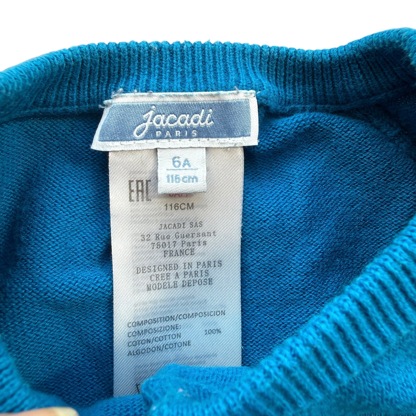 Cardigan bluette cotone Jacadi - 6 anni