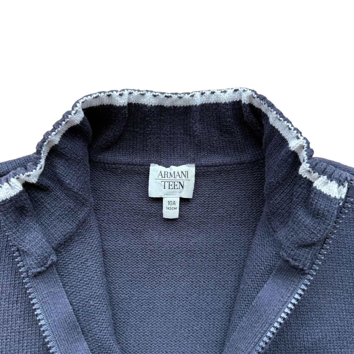 Cardigan full zip collo alto Armani - 10 anni