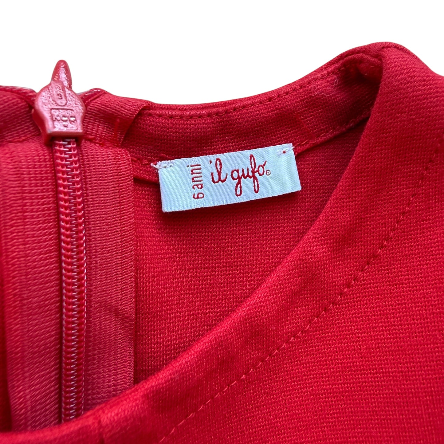 Abito rosso Il Gufo - 6 anni