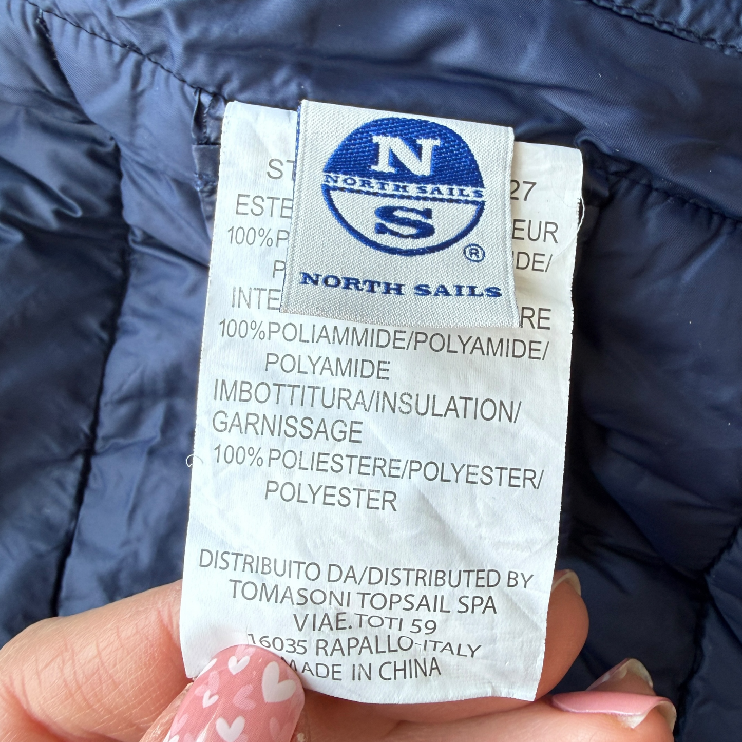 Piumino smanicato North Sails - 8 anni