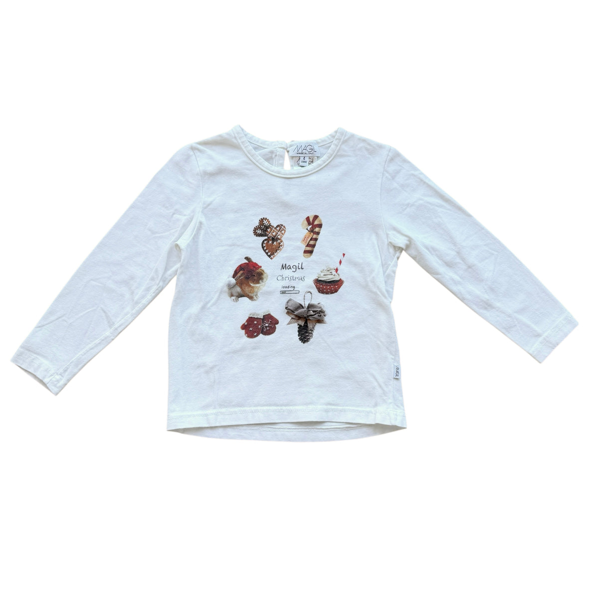 Maglia manica lunga natalizia Magil - 4 anni