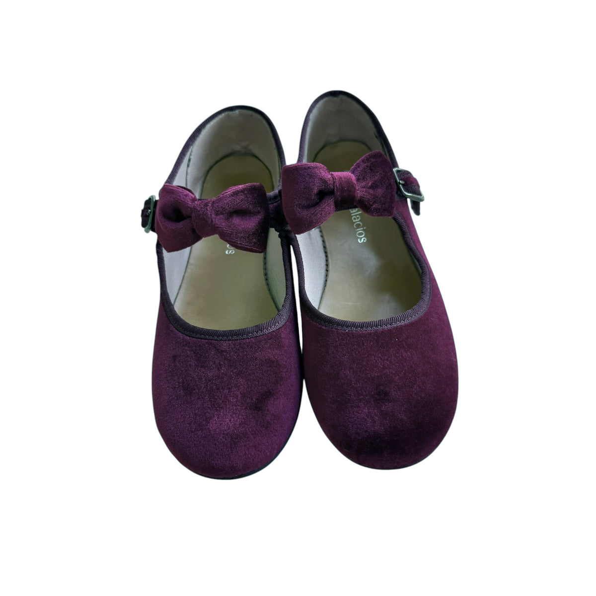 Ballerine Mary Jane velluto con fiocco staccabile bordeaux Lola Palacios - numero 33