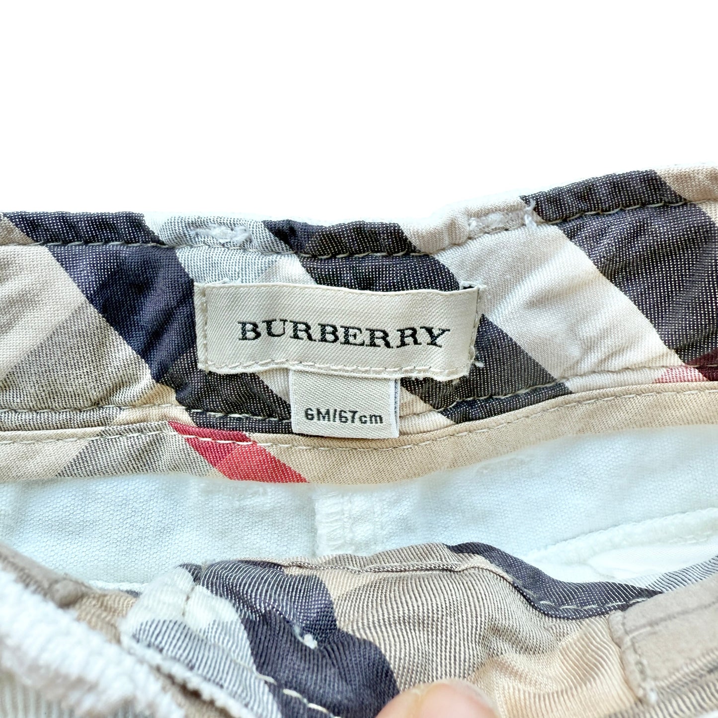 Pantaloni velluto slim Burberry - 6 mesi