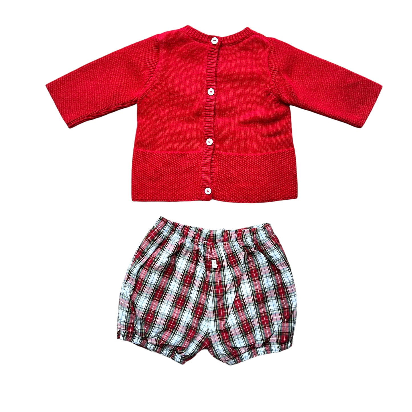 Completo Jacadi scozzese - 3 mesi