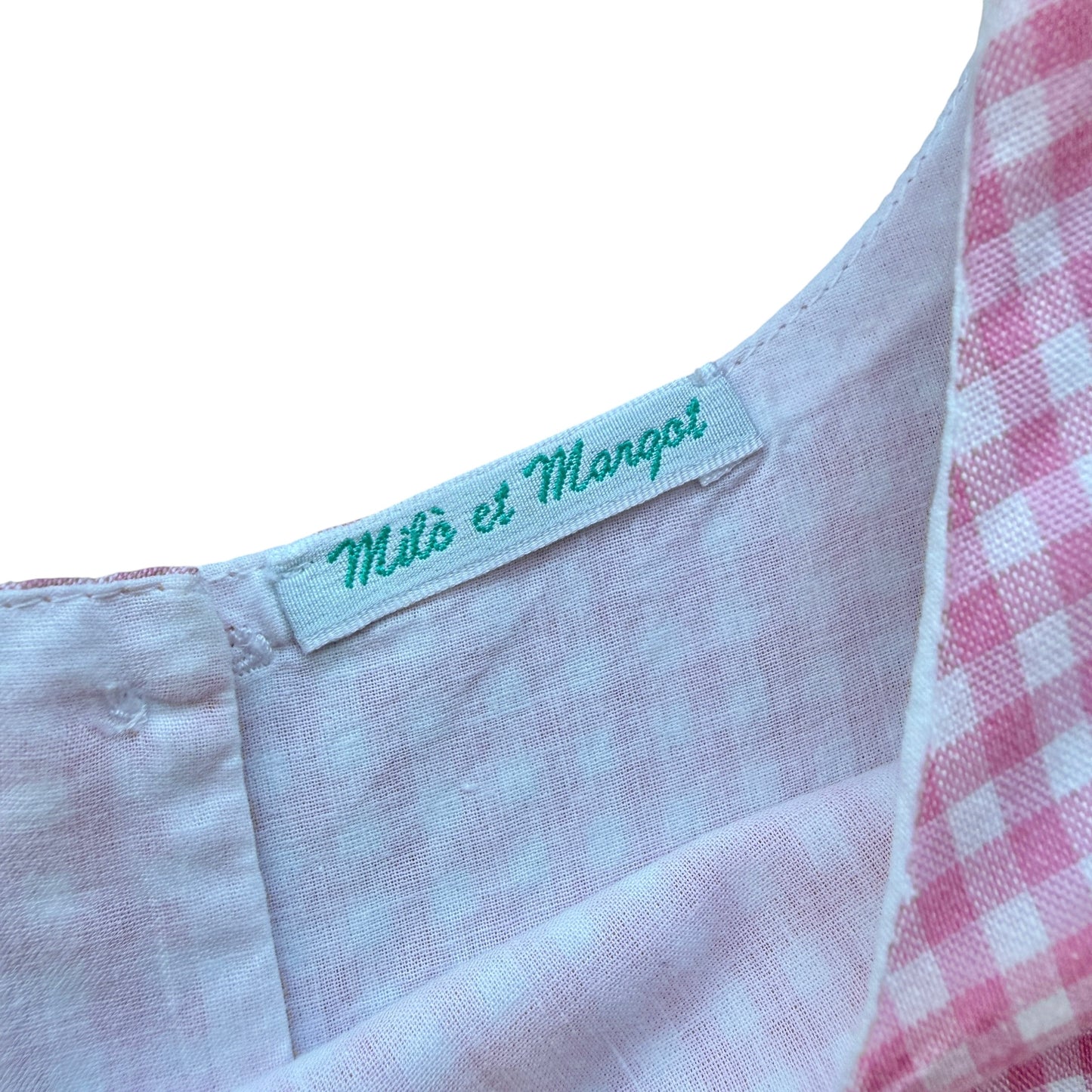 Abito vichy rosa Milò et Margot - 6 anni