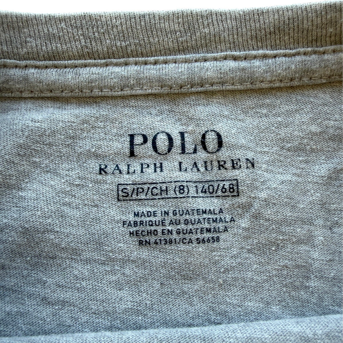 Maglia manica lunga grigio melange Polo Ralph Lauren - 8 anni