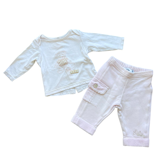 Completo maglia manica lunga e pantaloni Baby Dior - 3 mesi
