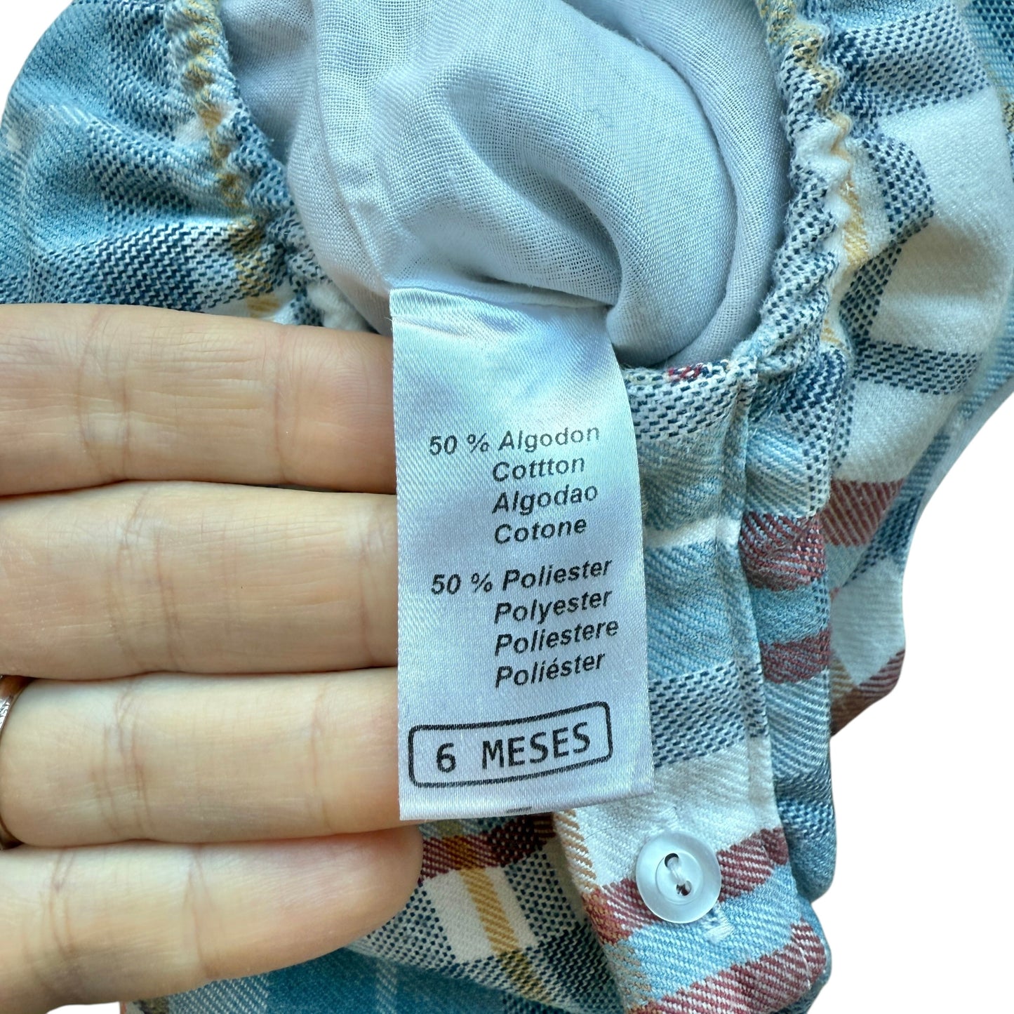 Completo pagliaccetto e maglia scozzese Juliana - 6 mesi