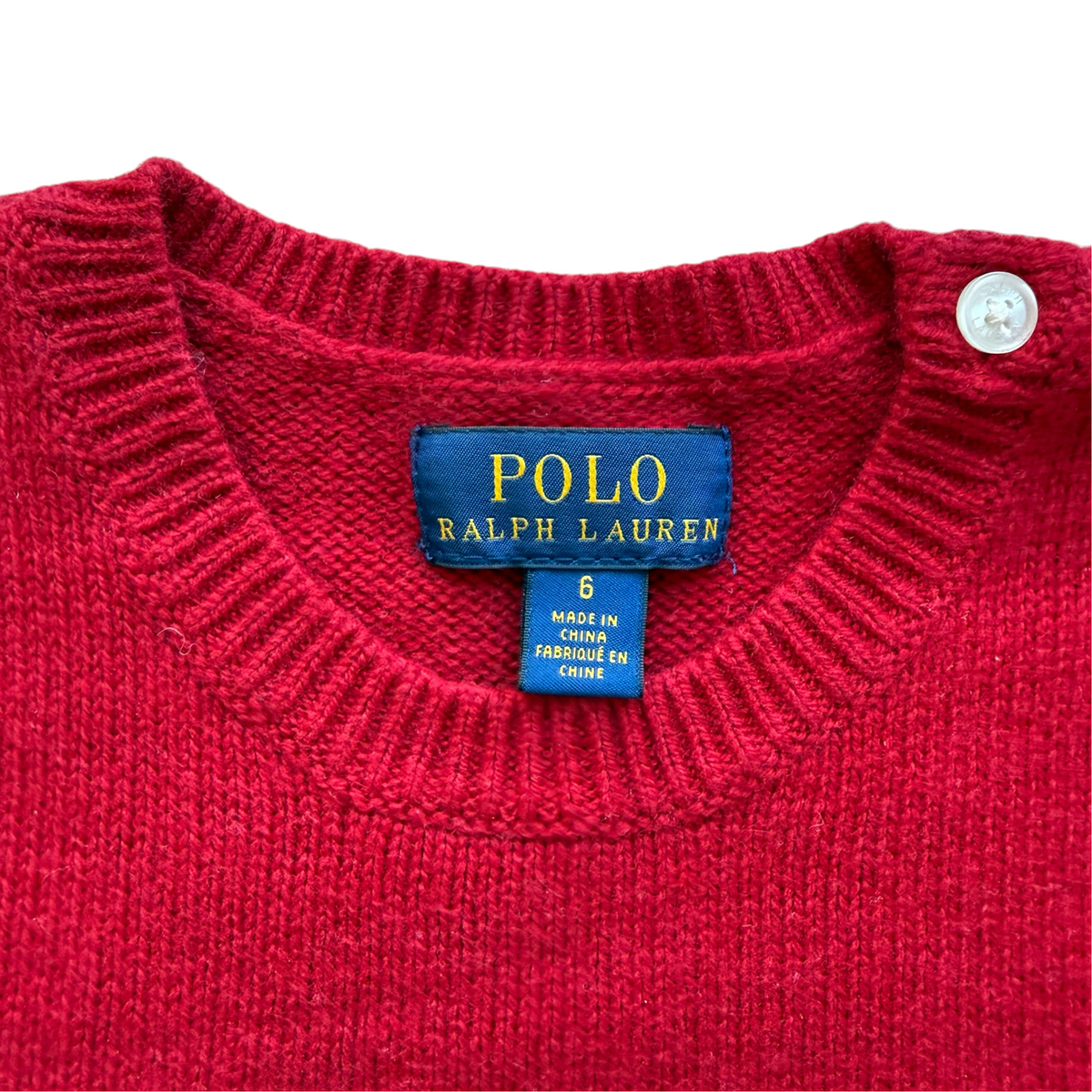 Maglione rosso Polo Ralph Lauren - 6 anni