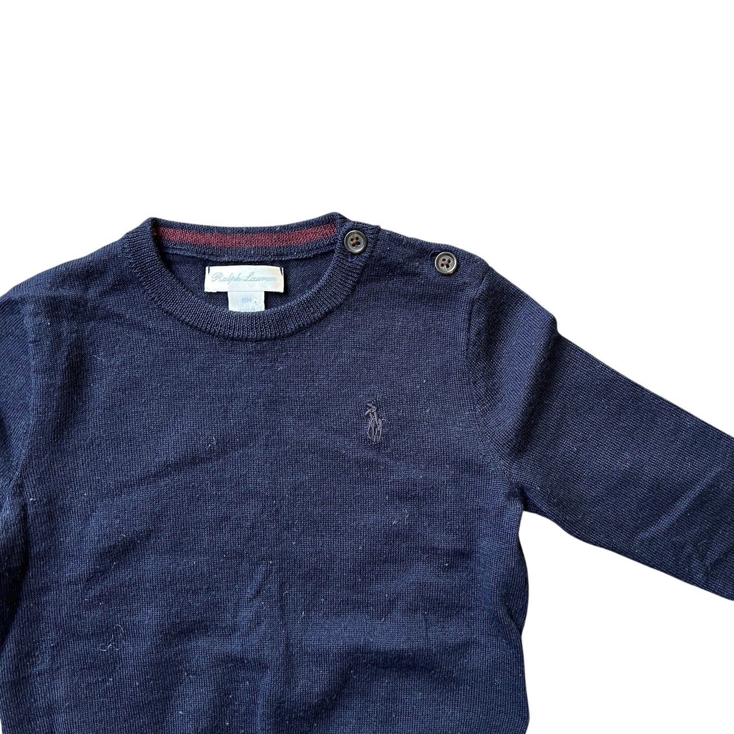 Maglione 100% lana sottile Ralph Lauren - 18 mesi