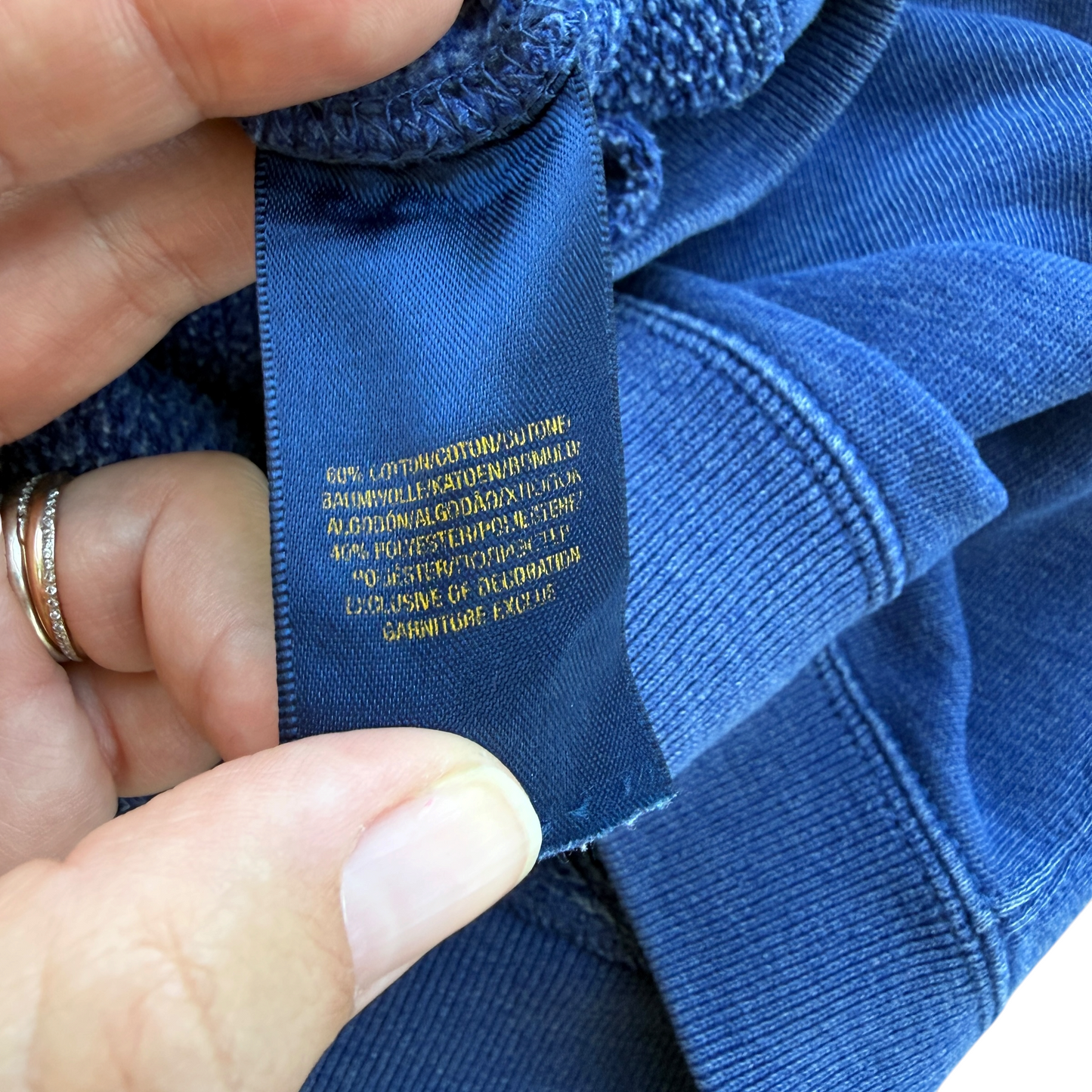 Felpa garzata effetto jeans Polo Ralph Lauren - 5 anni