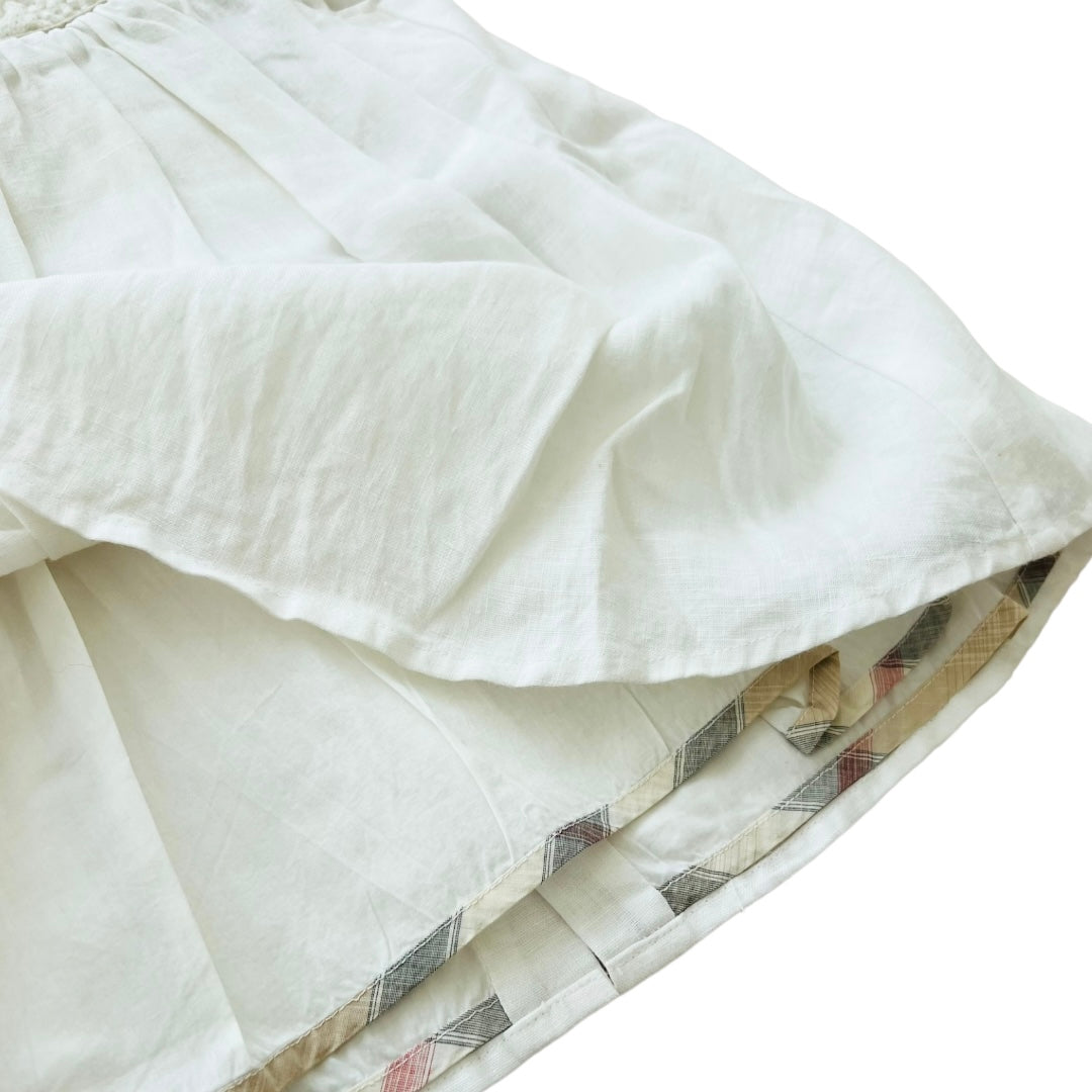 Abito cotone e lino con coulotte Burberry - 6 mesi
