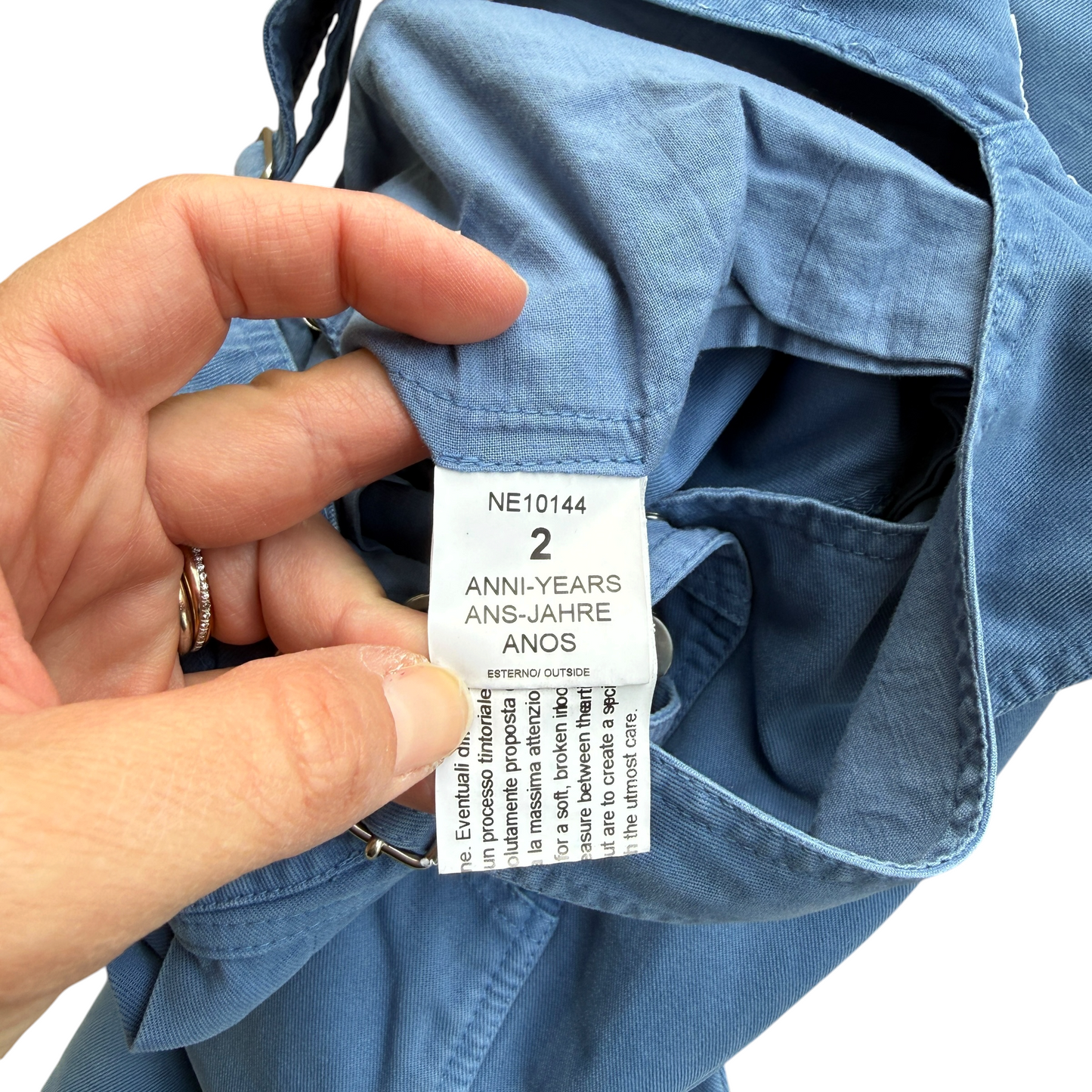 Le Nouveau Nè denim overalls - 6 months