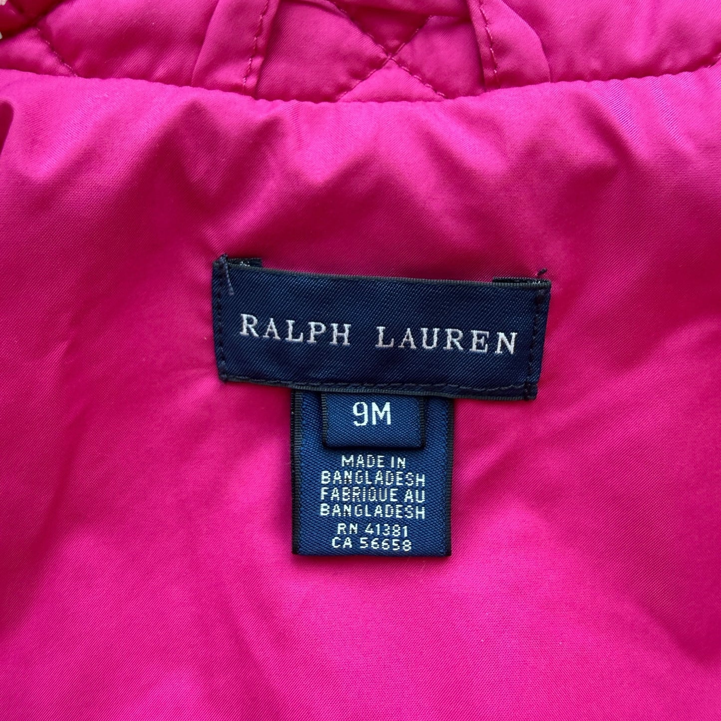 Giacca mezza stagione trapuntata Ralph Lauren - 9 mesi