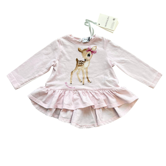 Maxi maglia Monnalisa con balza NUOVA - 9 mesi