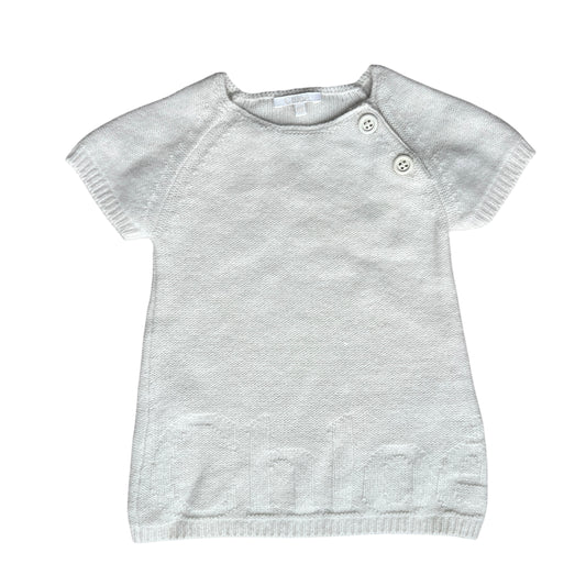Abito manica corta misto angora Chloè - 6 mesi