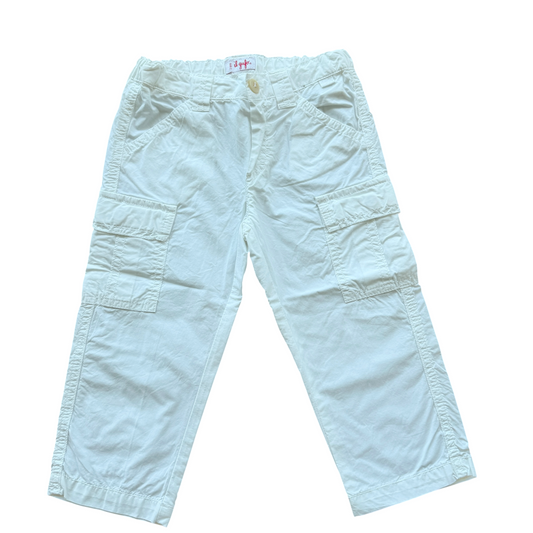 Pantaloni cargo bianchi Il Gufo - 2 anni