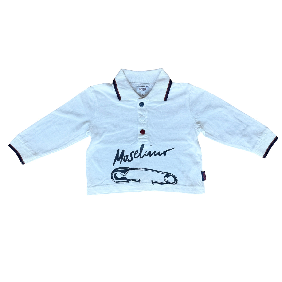 Polo manica lunga Moschino - 6/9 mesi