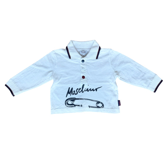 Polo manica lunga Moschino - 6/9 mesi