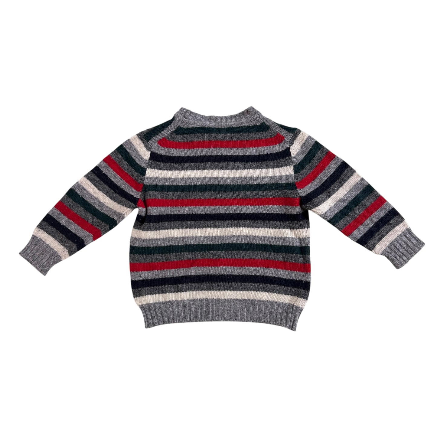 Maglione 100% lana a righe Il Gufo - 2 anni