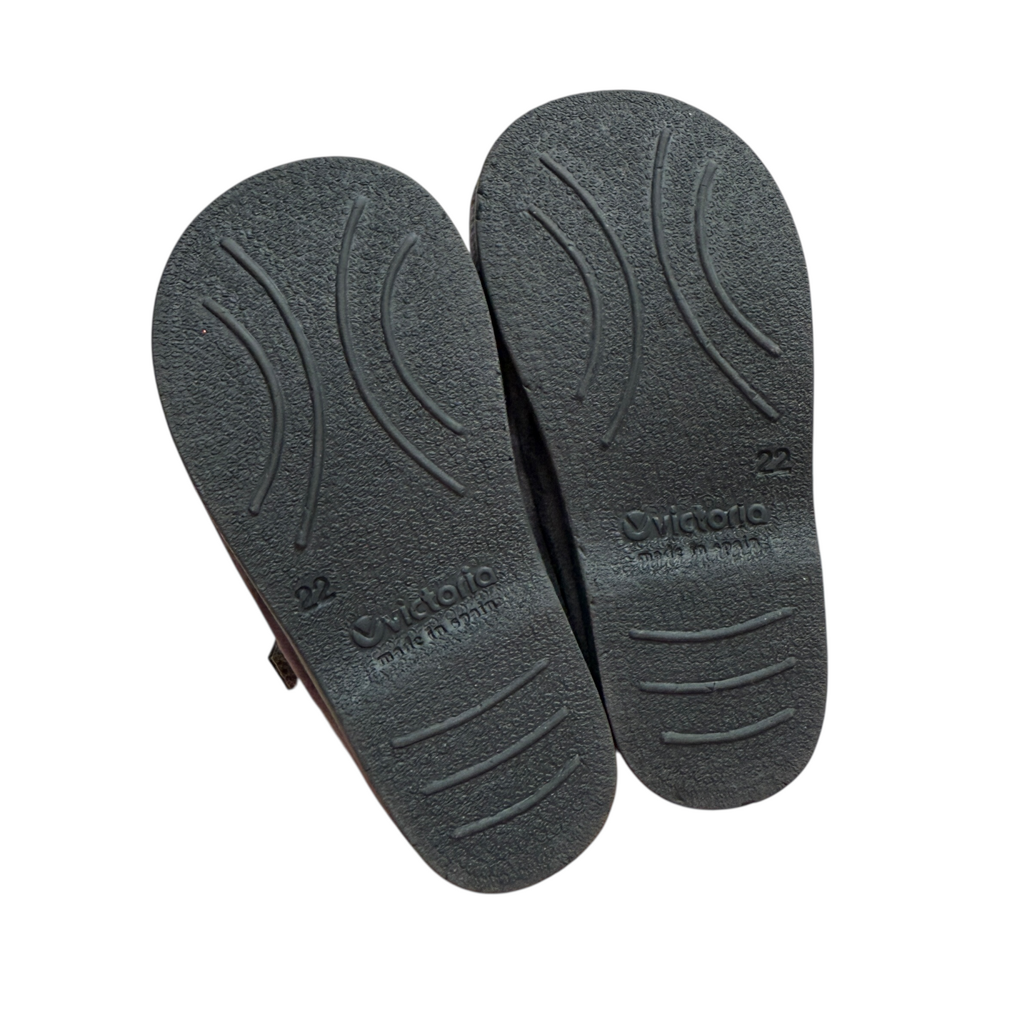 Ballerine Mary Jane velluto grigio e vernice Victoria NUOVE - numero 22