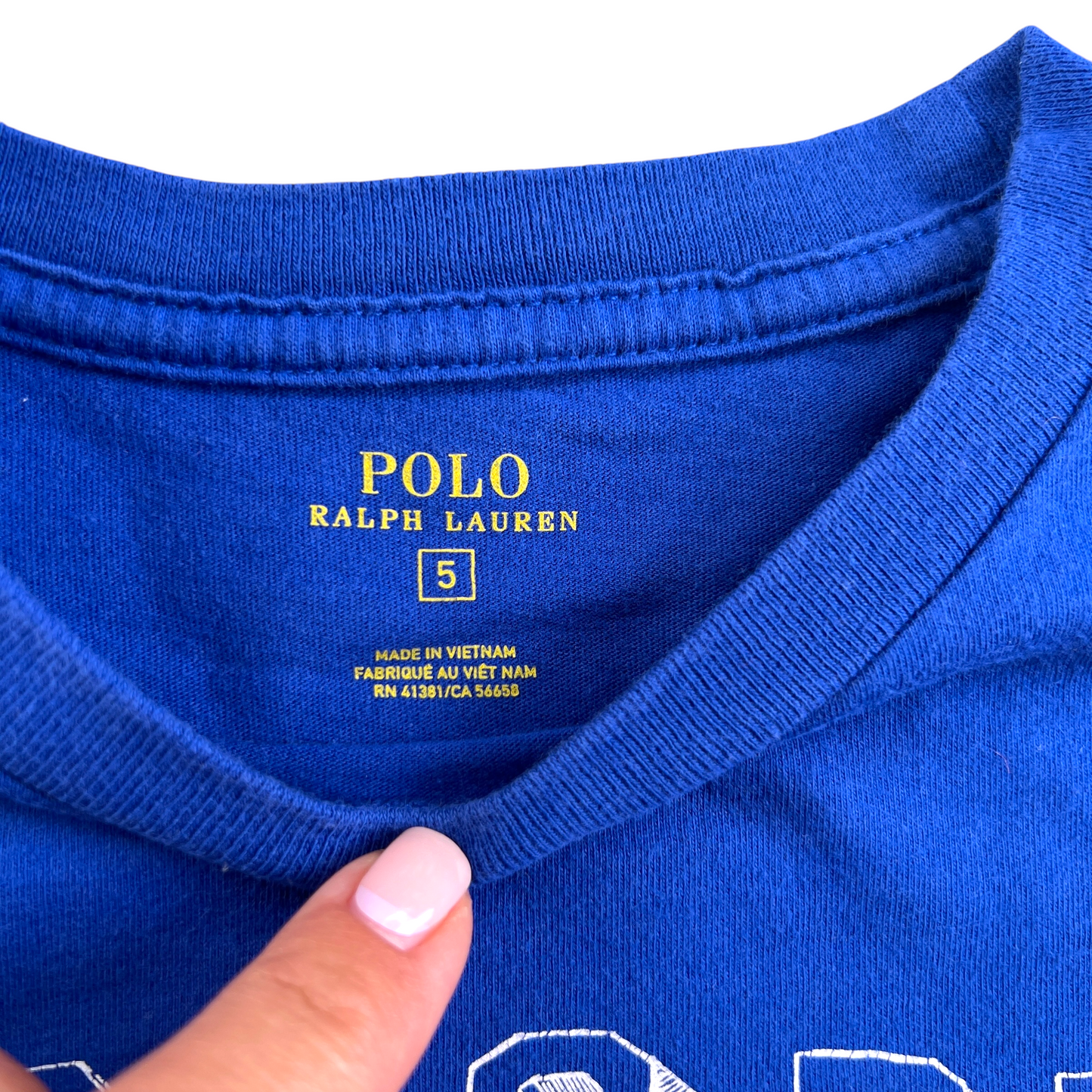 T-shirt blu Cina Polo Ralph Lauren - 5 anni