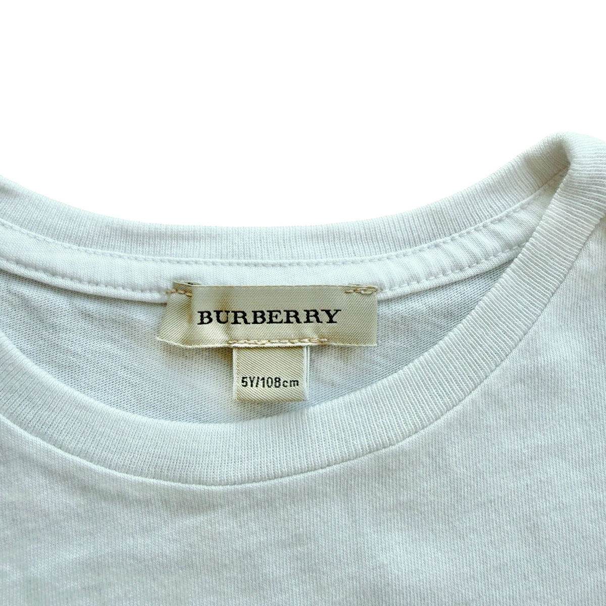 Maglia manica lunga bianca Burberry - 5 anni
