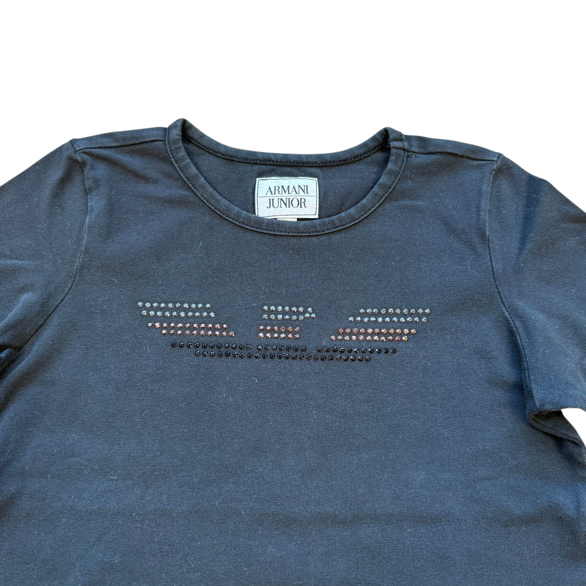 Maglia manica lunga nera Armani Junior - 6 anni