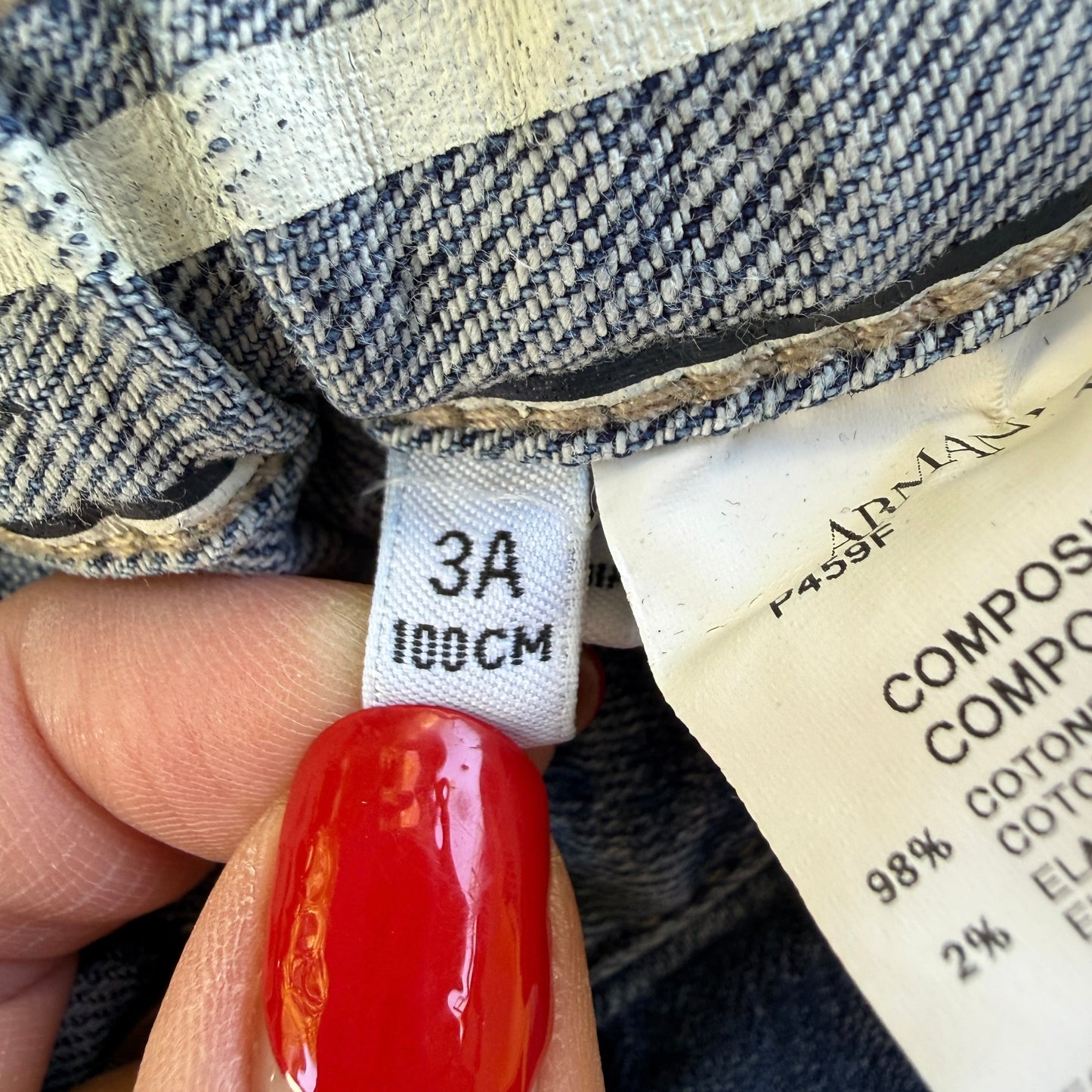 Bermuda jeans Armani - 3/4 anni