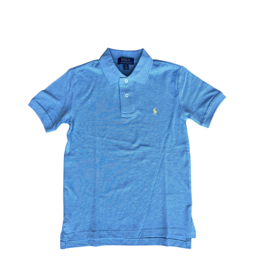 Polo manica corta azzurro melange Polo Ralph Lauren - 8 anni