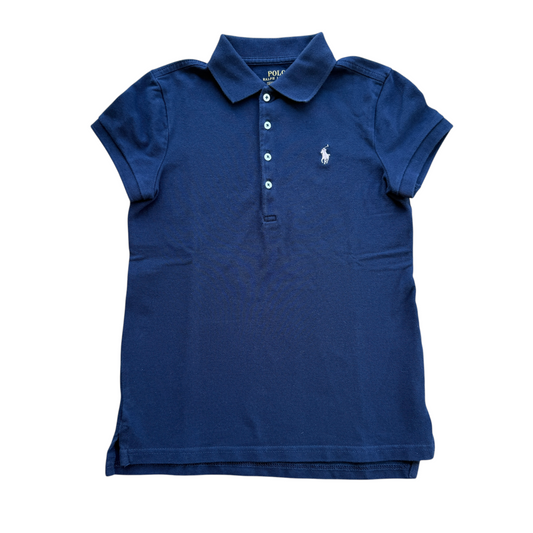Polo manica corta slim blu Polo Ralph Lauren - 8/10 anni
