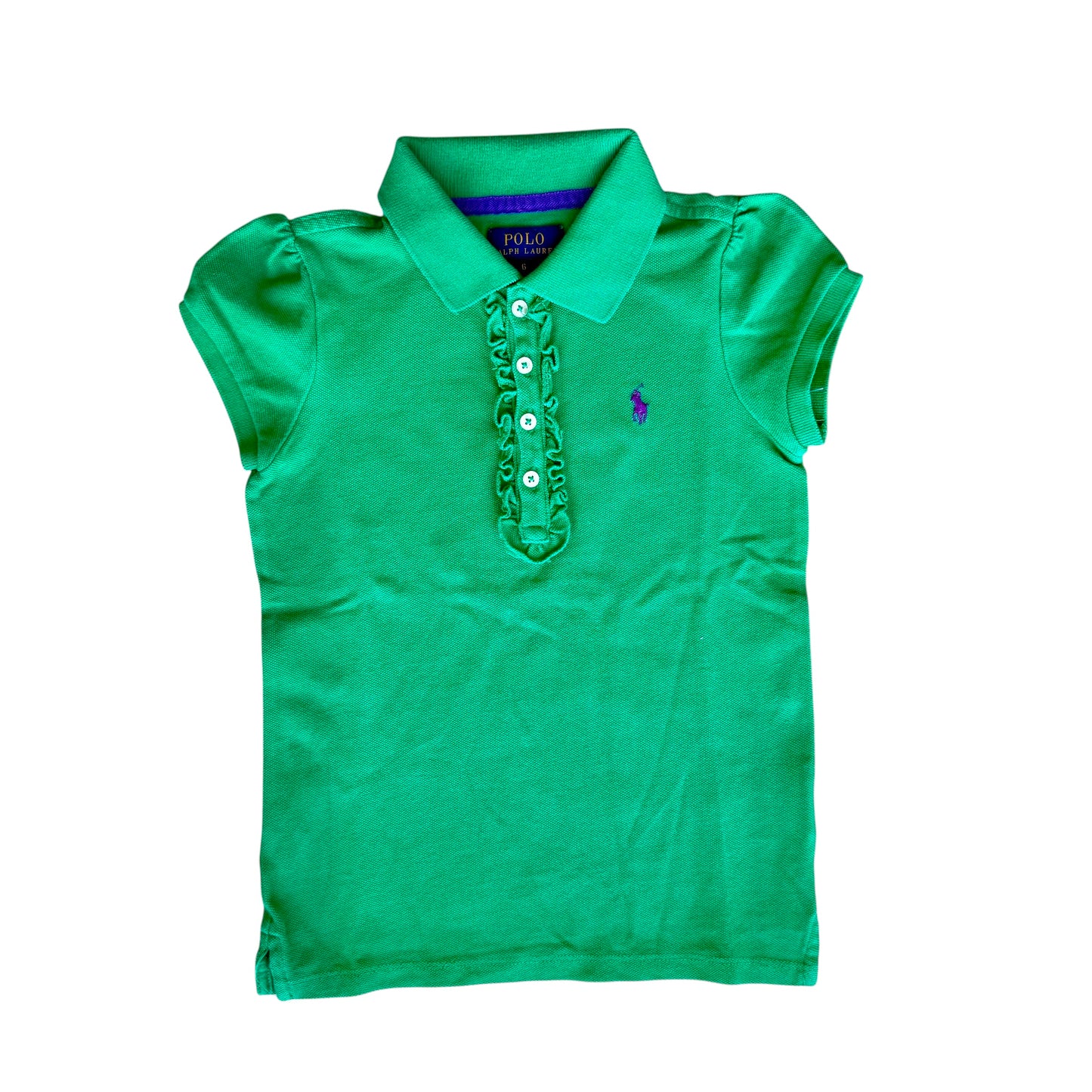 Polo manica corta con rouches Polo Ralph Lauren - 6 anni