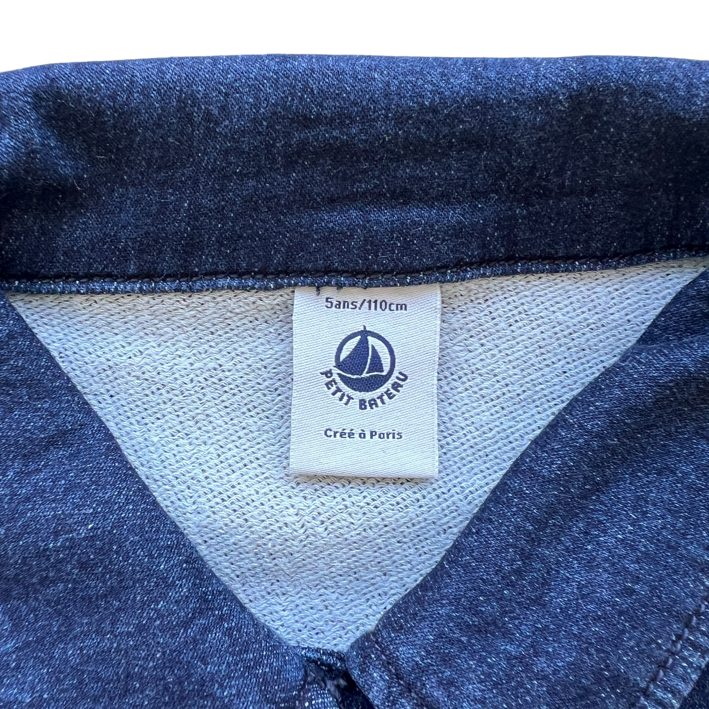 Giacca crop effetto jeans elasticizzata Petit Bateau - 5 anni