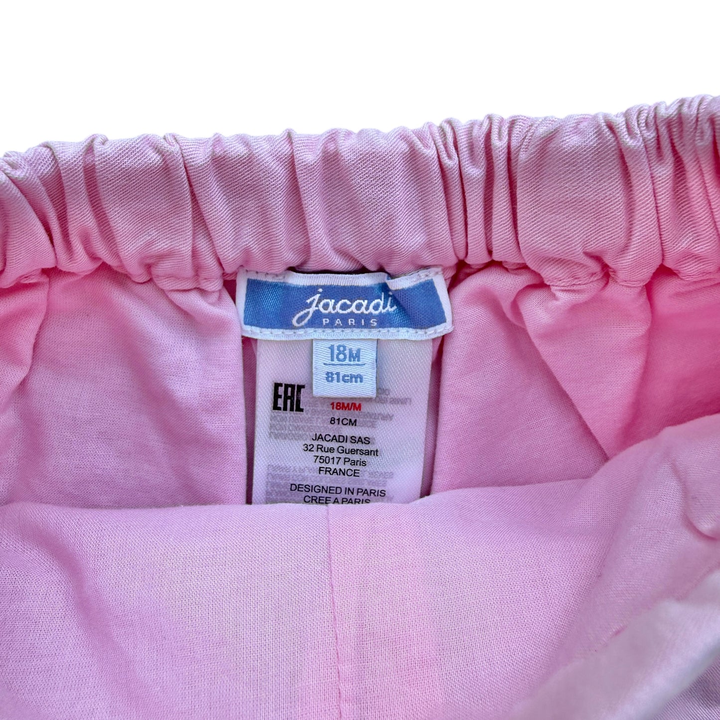 Pantaloncini rosa cotone Jacadi - 18 mesi