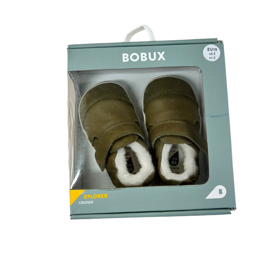 Scarpe Bobux Xplorer Cruiser Marvel Arctic Olive NUOVE - numero 19