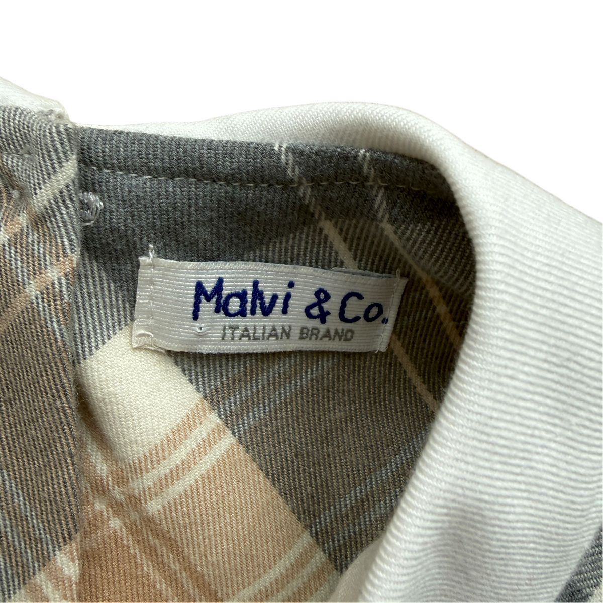 Abito misto lana manica corta con smock Malvi&co - 5 anni