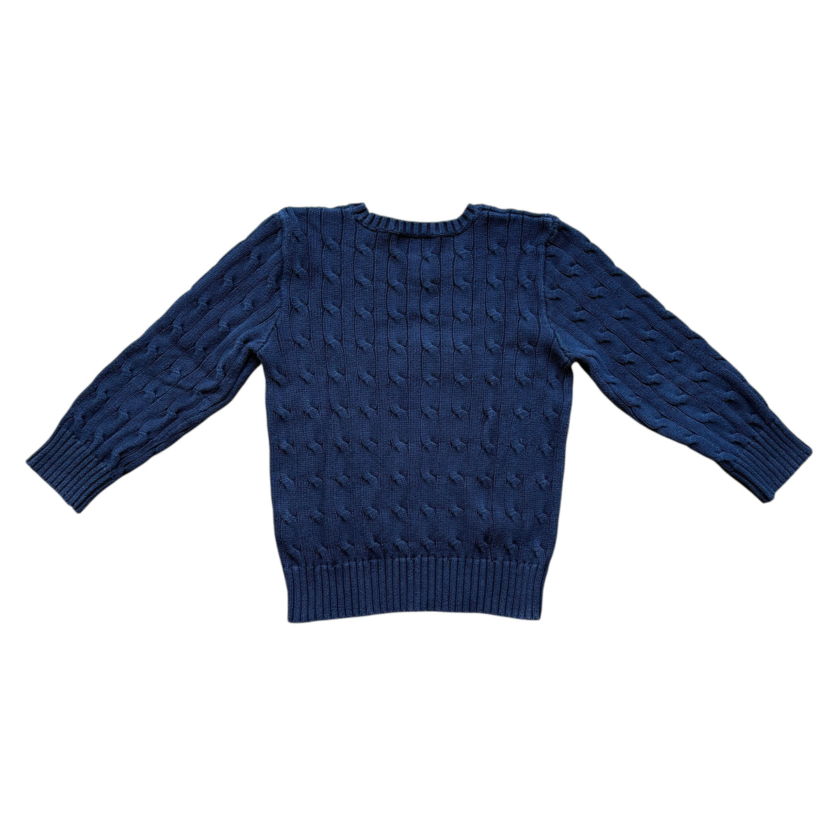 Maglione trecce blu cotone Polo Ralph Lauren - 5 anni